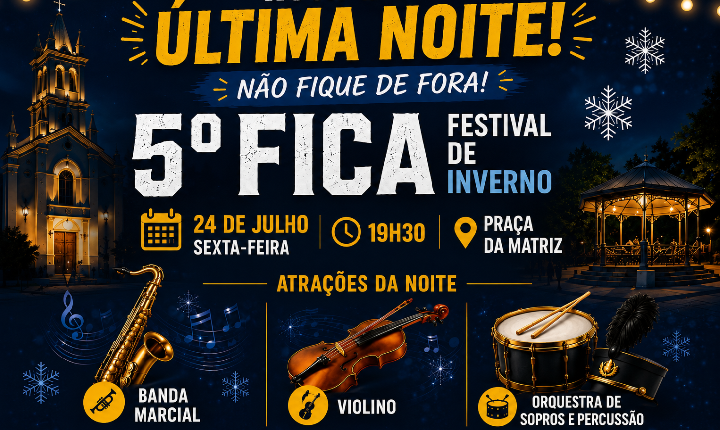 5º Festival de Inverno de Castilho (SP) chega à última noite nesta sexta-feira (24)