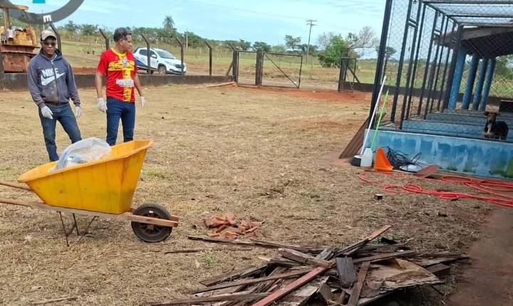 Ação conjunta promove limpeza e organização do Canil Municipal de Castilho (SP)