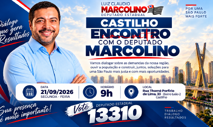 Castilho (SP) terá encontro com o Deputado Estadual Marcolino na casa do Albecyr nesta segunda-feira (21)