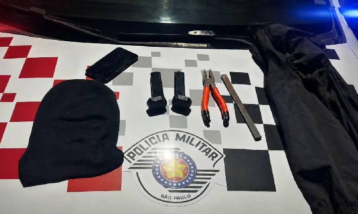 Homem é preso pela PM, após invadir e praticar furto em residência no Benfica em Andradina (SP)