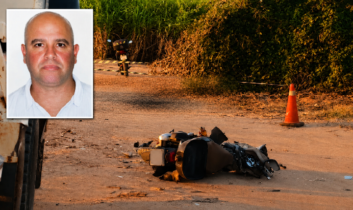 Homem morre após colisão entre moto e caminhão em canavial de Castilho (SP)