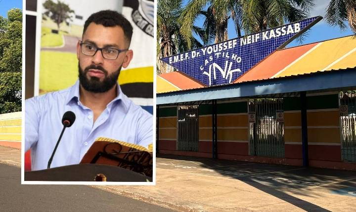 João do Espeto cobra reforma na Escola Youssef Neif Kassab em Castilho (SP)