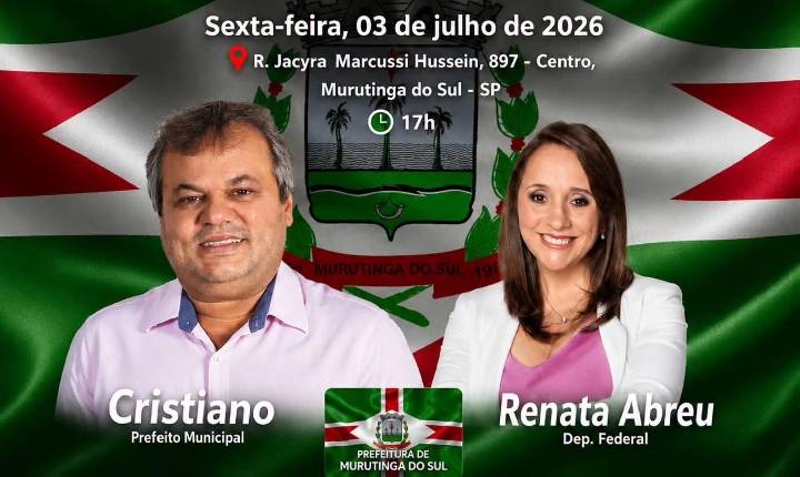 Murutinga do Sul (SP) realiza Sessão Solene para homenagear a Deputada Federal Renata Abreu com o Título de Cidadã Honorária