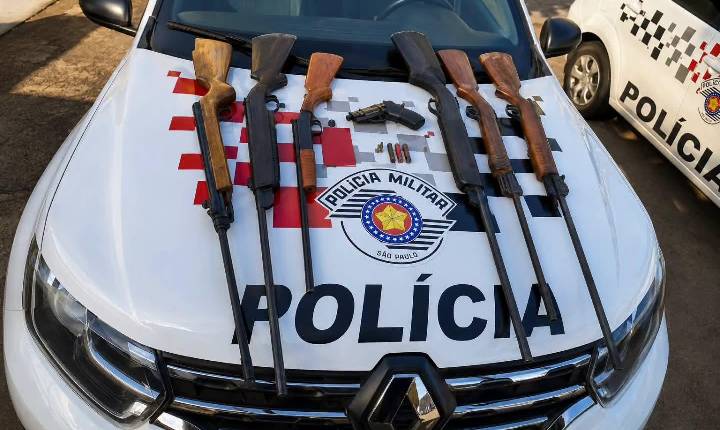 Polícia Militar captura procurado e apreende arma de fogo em propriedade rural de Pereira Barreto (SP)