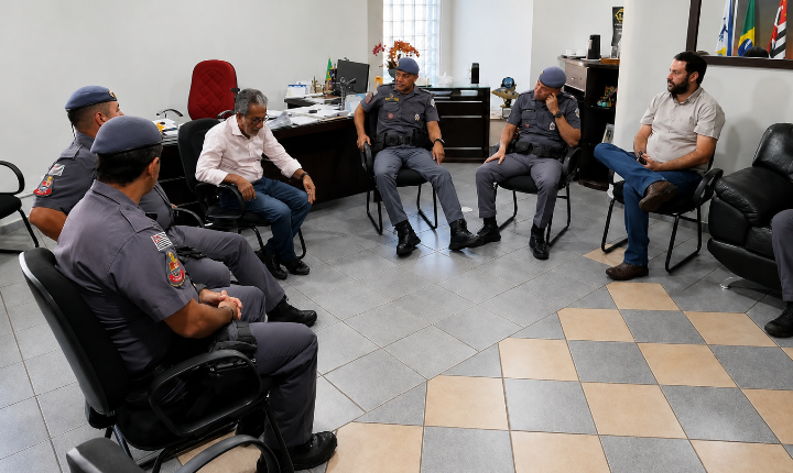 Polícia Militar e Prefeitura de Castilho (SP) alinham ações para reforçar a segurança no município