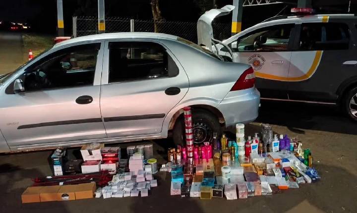 Polícia Militar Rodoviária apreende diversas mercadorias estrangeiras sem nota fiscal em rodovia em Castilho (SP)