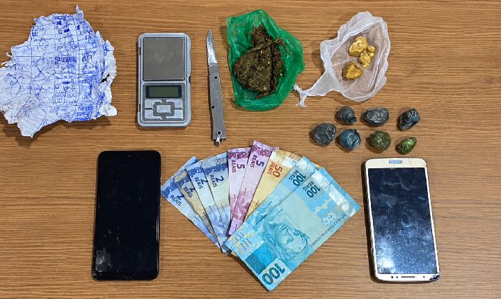 Rocam prende dois por tráfico no bairro Gasparelli em Andradina (SP); um deles era procurado pela justiça 