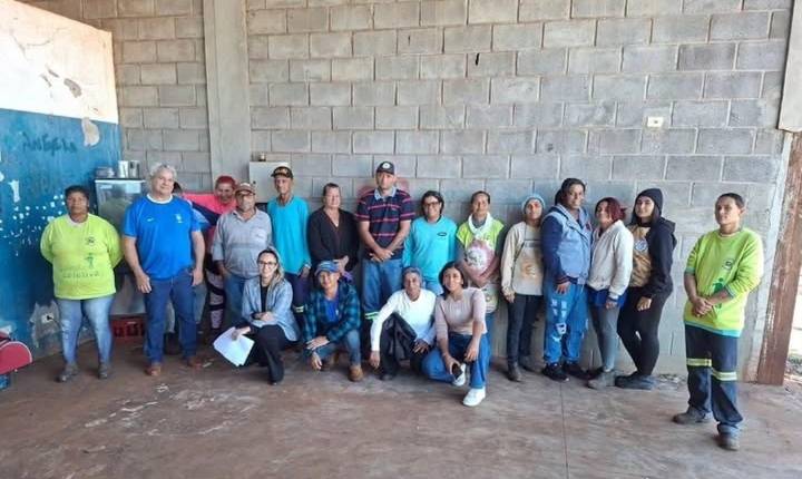 Secretaria de Meio Ambiente promove reunião de alinhamento com Cooperativa de Reciclagem em Castilho (SP)