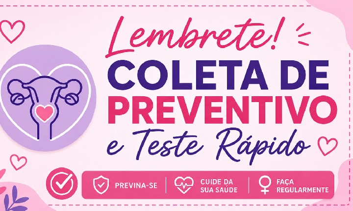 UBS Alípio em Castilho promove coleta de preventivo e testes rápidos no dia 5 de setembro