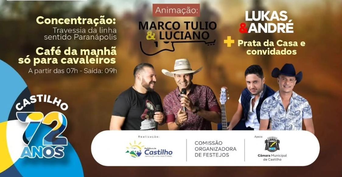 Castilho realizará cavalgada no próximo domingo (24) com homenagem ao saudoso prefeito Tito Sampaio