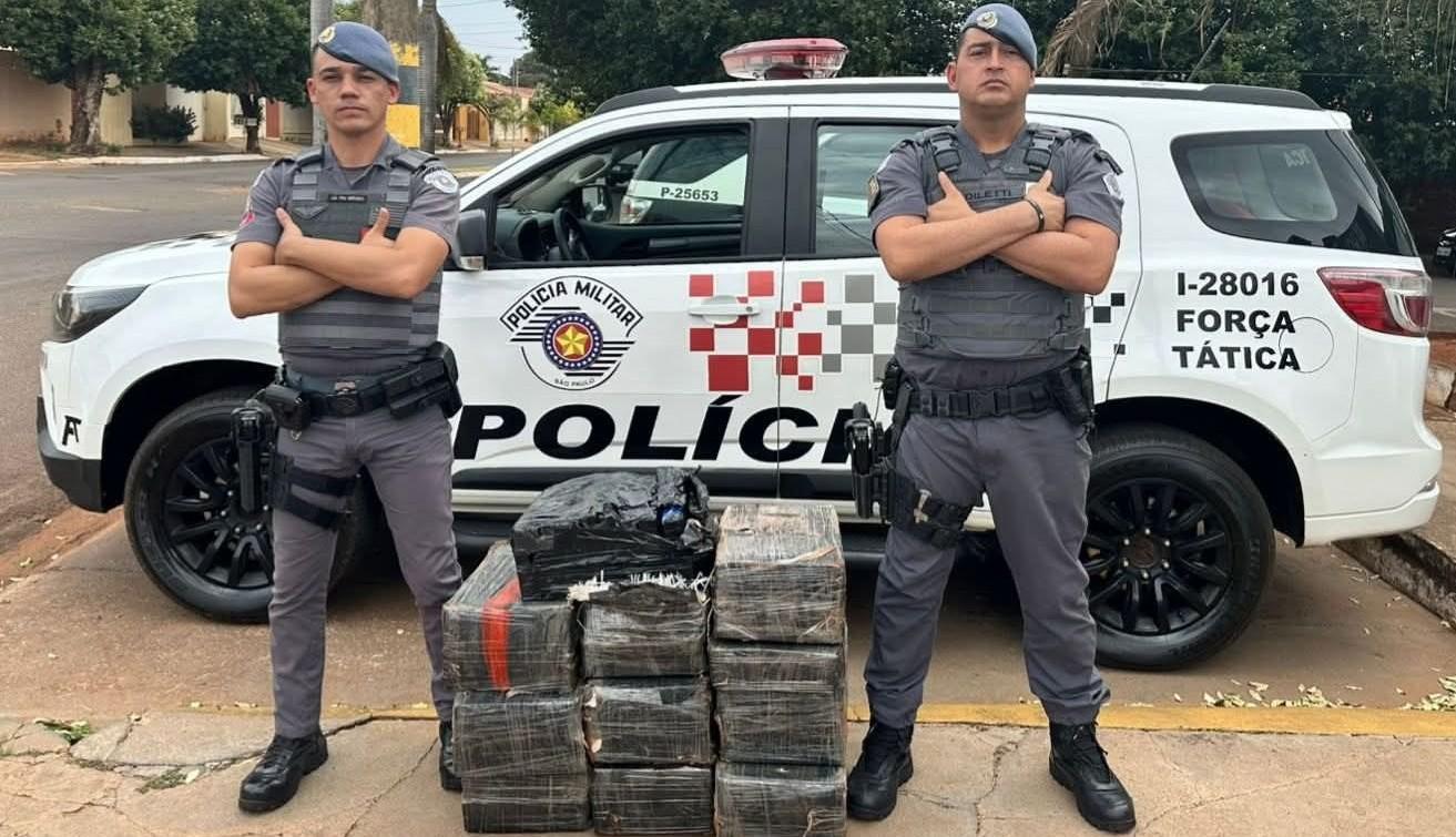 Dupla é presa com 200,5 kg de maconha na Marechal Rondon em Castilho (SP)