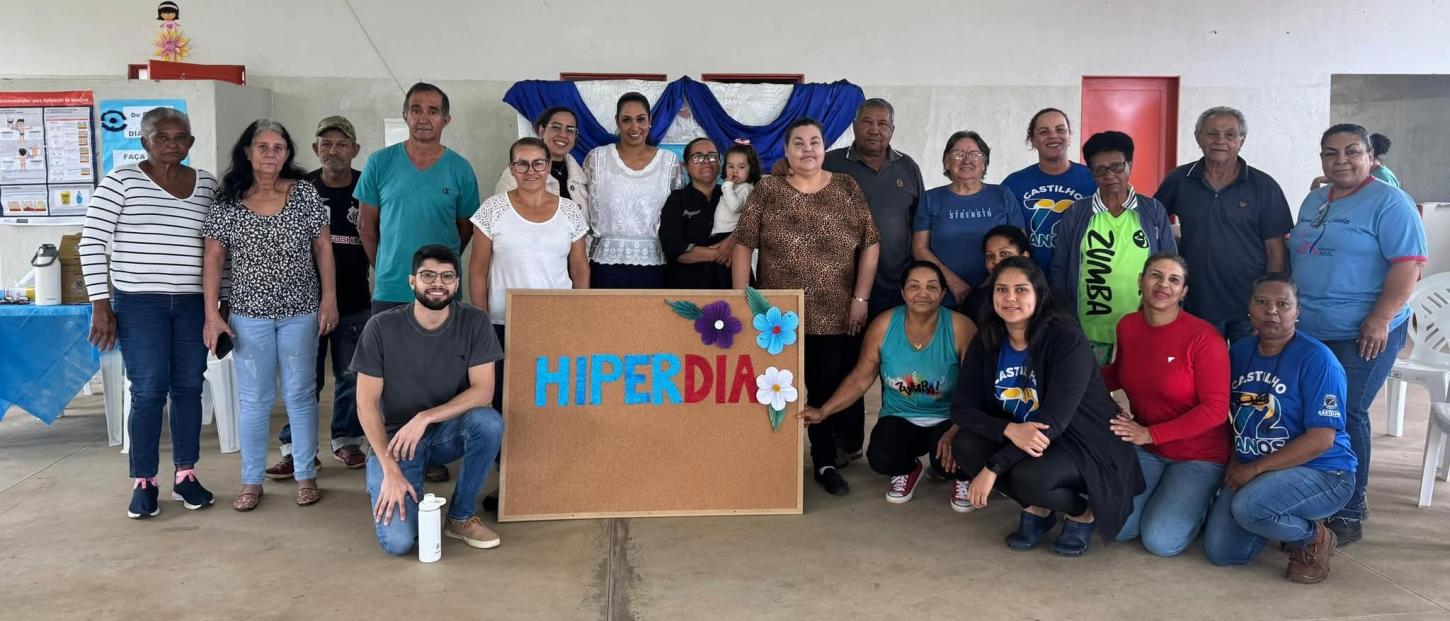 UBS Jupiá em Castilho (SP) realiza ação do  Programa Hiperdia, voltado para pessoas com hipertensão e diabetes 