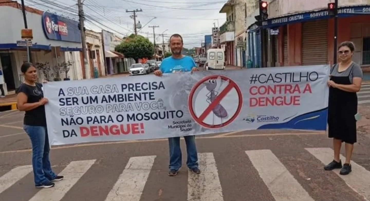 Secretaria de Saúde mobiliza população contra a Dengue em Castilho (SP)