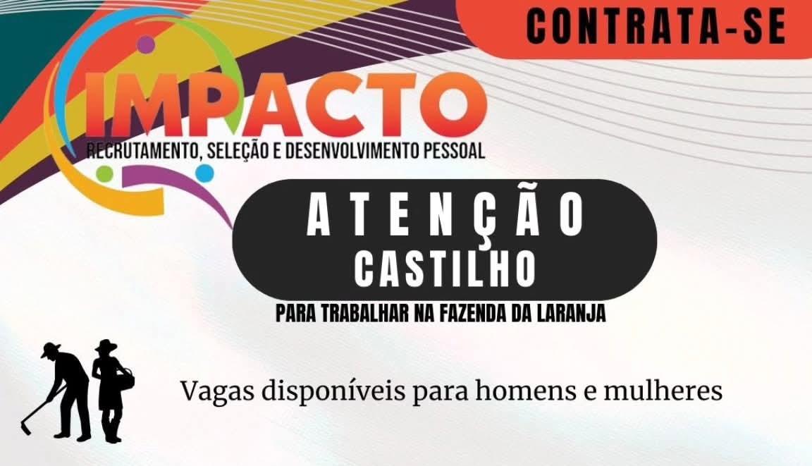 Balcão de Empregos anuncia 30 novas vagas na Cutrale, em Castilho (SP)