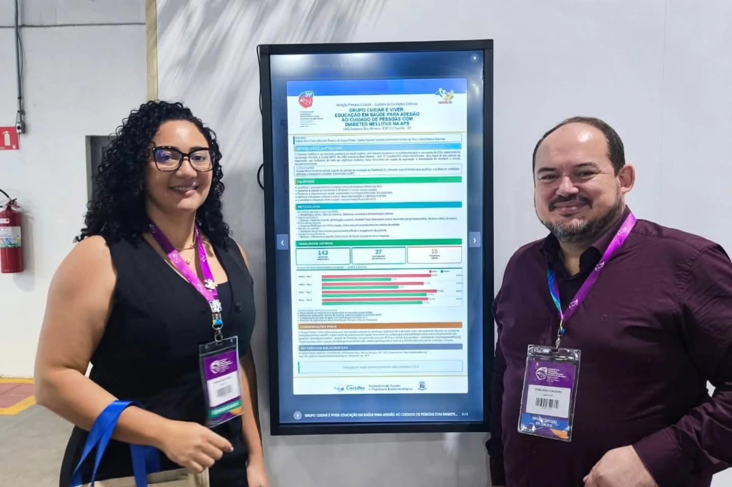 Castilho (SP) se destaca em Congresso Estadual de Saúde com apresentação de grandes experiências 