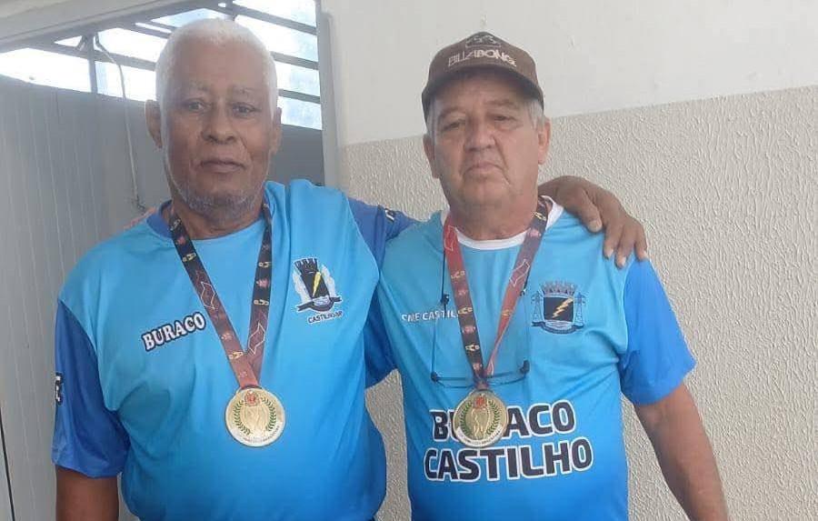 Dupla castilhense conquista título no Buraco nos Jogos da Melhor Idade 2026