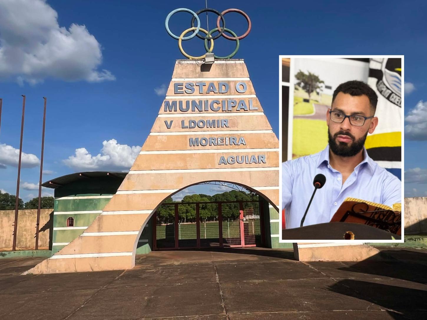 João do Espeto cobra explicações sobre reforma e melhorias no Estádio Municipal de Castilho (SP)