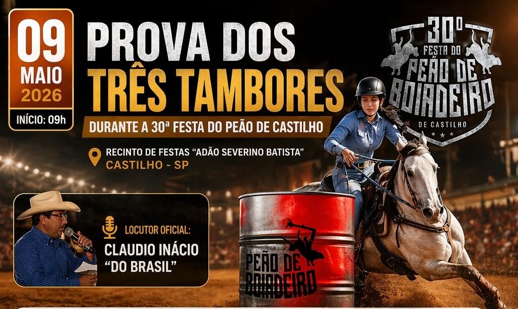 Castilho (SP) abre as portas para a 30ª Festa do Peão com montarias e shows 