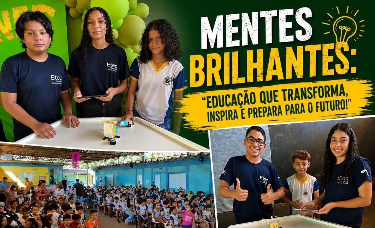 Mostra de Robótica em Castilho (SP) revela o potencial de “MENTES BRILHANTES”
