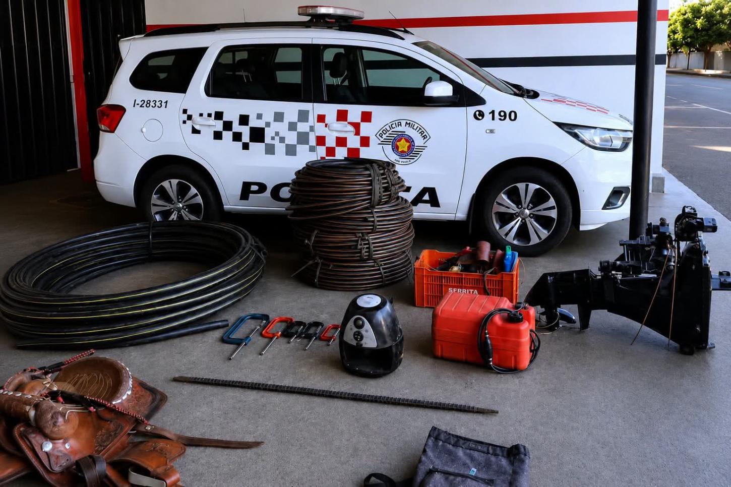 Polícia Militar prende mulher por receptação e recupera objetos furtados em Mirandópolis (SP)