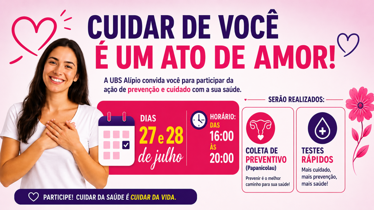 UBS Alípio promove ação de prevenção à saúde com coleta de preventivo e testes rápidos