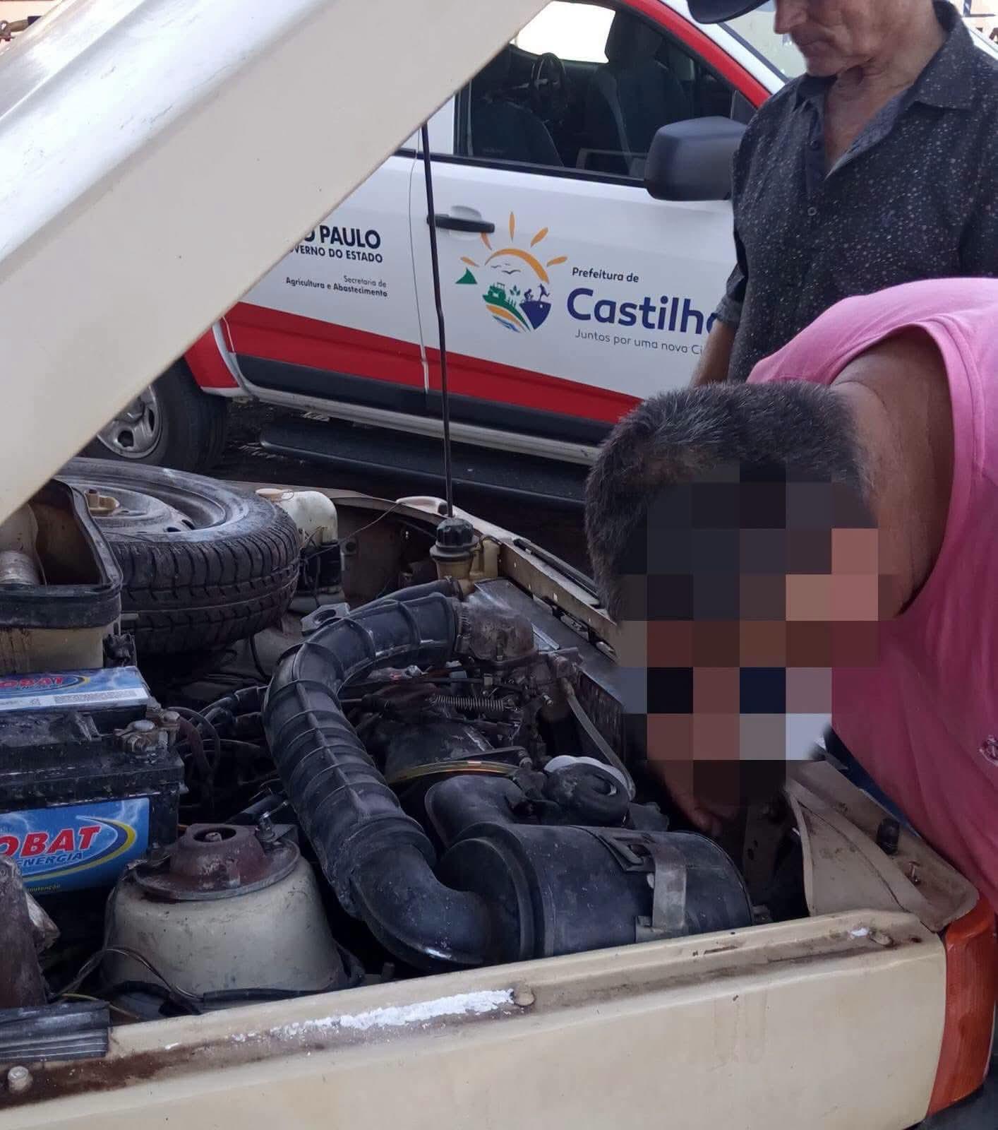 Brigada Municipal atende ocorrência de princípio de incêndio em veículo em posto de combustíveis em Castilho (SP)