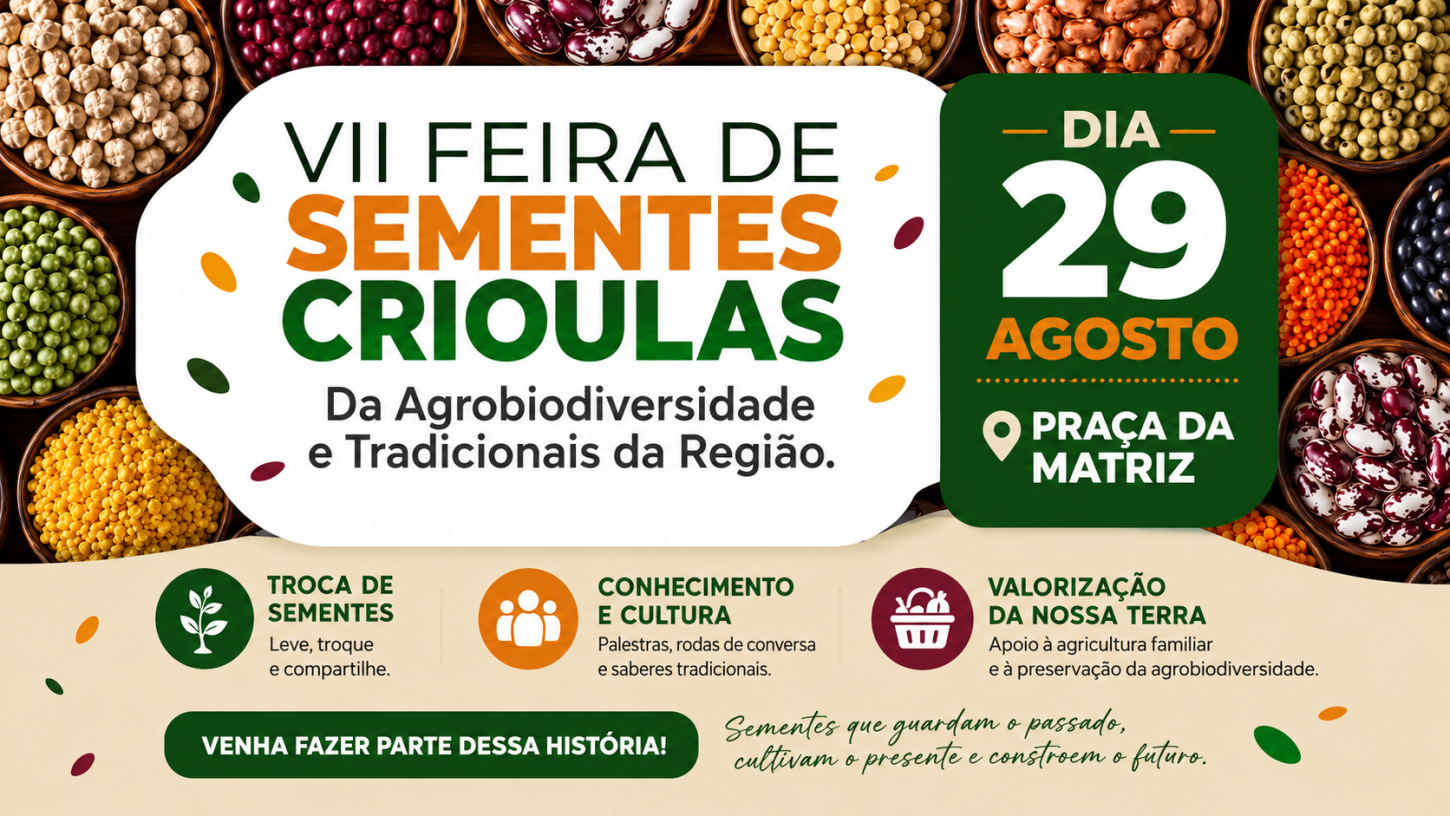 Castilho (SP) recebe 1ª edição itinerante da VII Feira de Sementes Crioulas