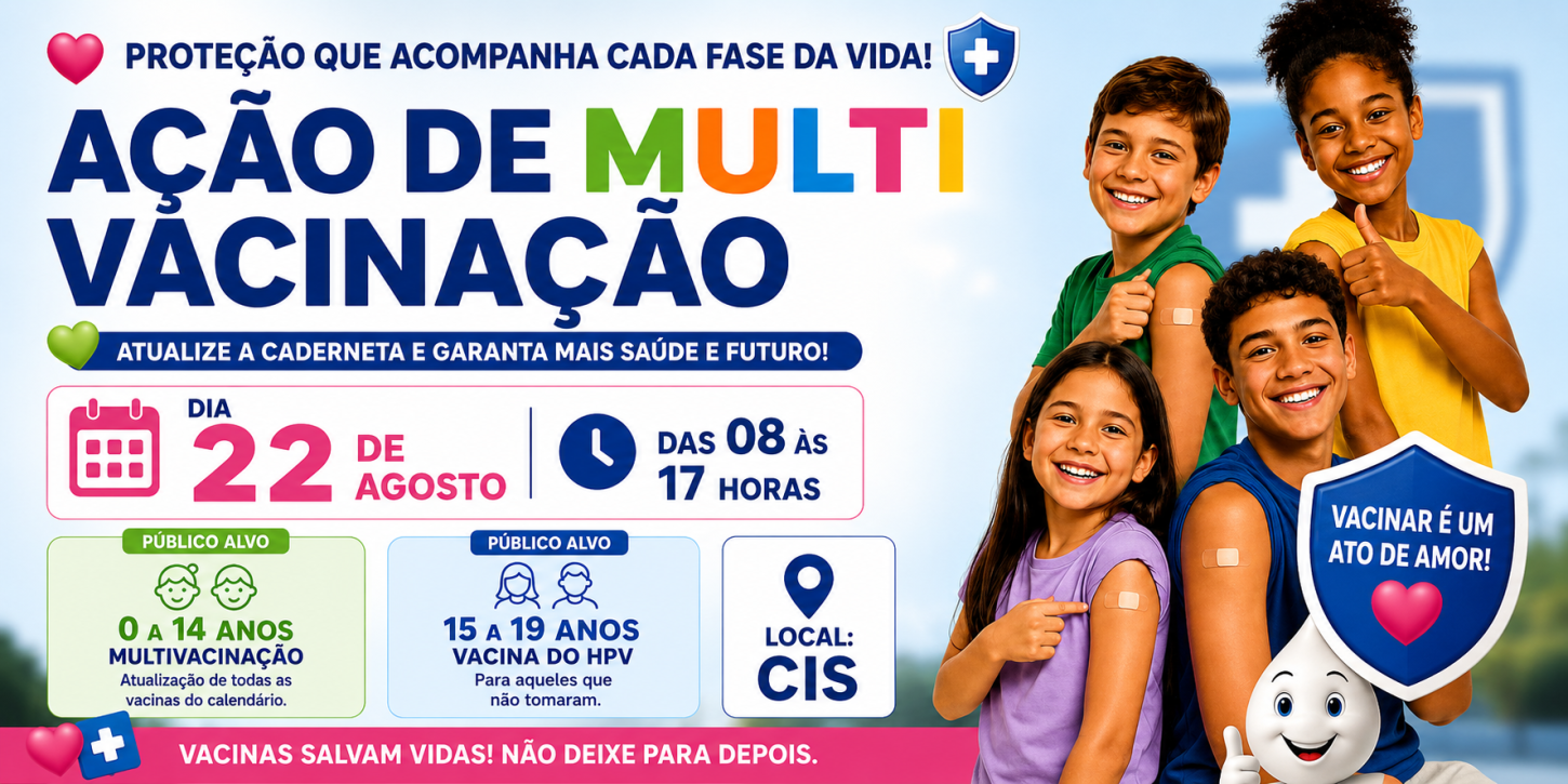 Castilho (SP) terá ação de multivacinação no dia 22 de agosto
