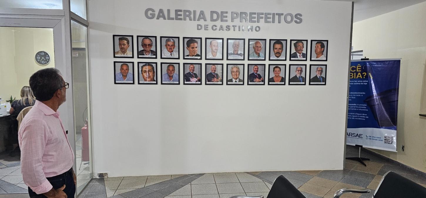 Galeria de Prefeitos eterniza a história política de Castilho nos 73 anos do município