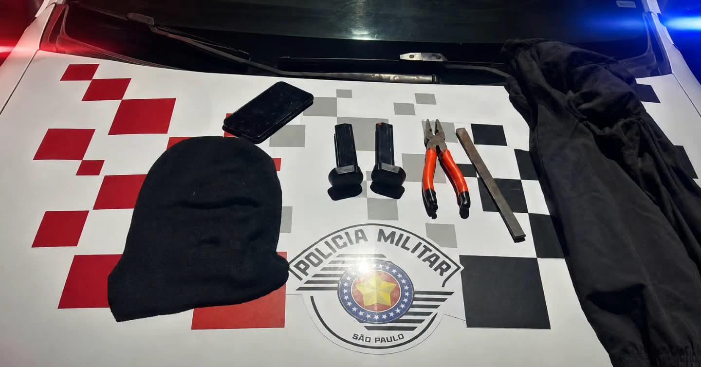 Homem é preso pela PM, após invadir e praticar furto em residência no Benfica em Andradina (SP)