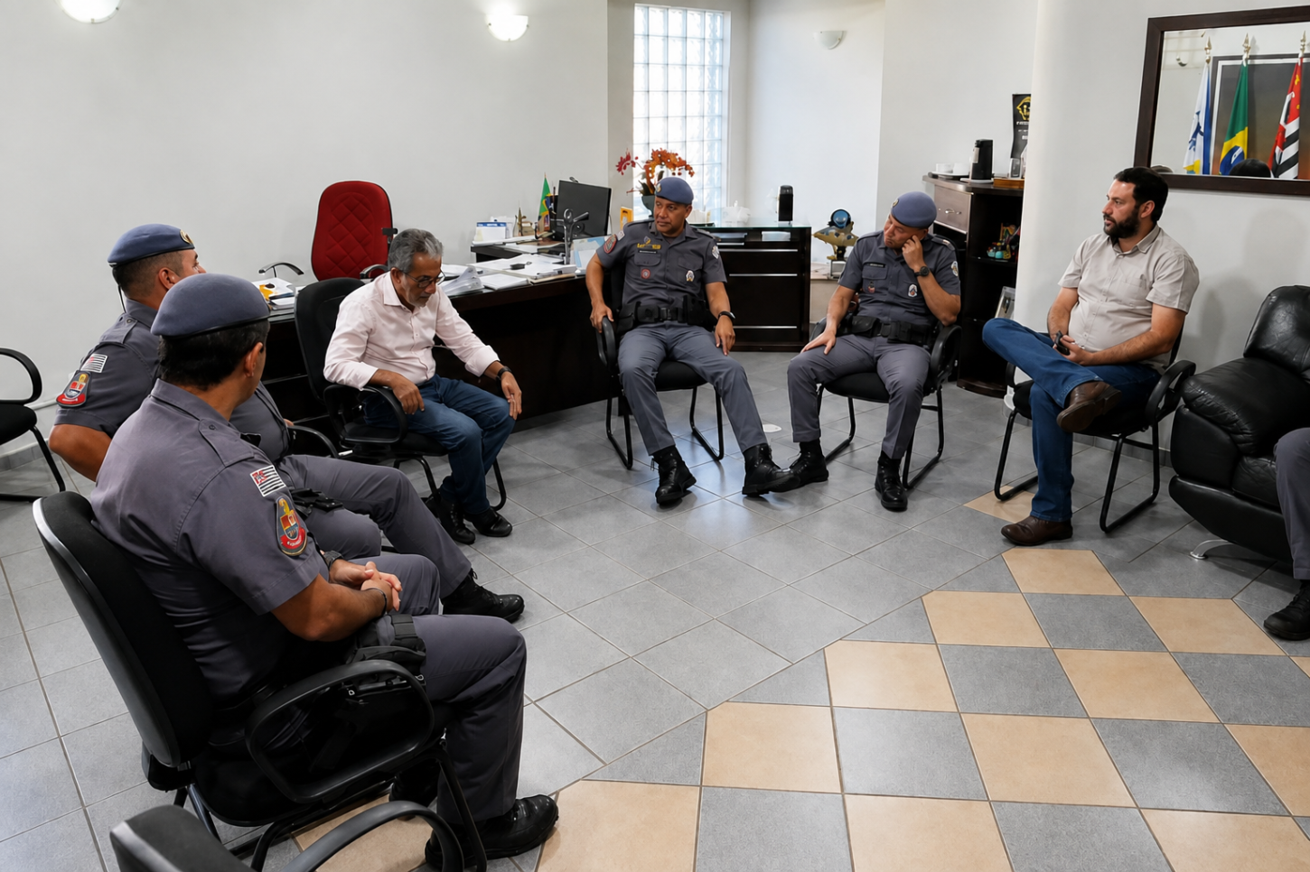 Polícia Militar e Prefeitura de Castilho (SP) alinham ações para reforçar a segurança no município