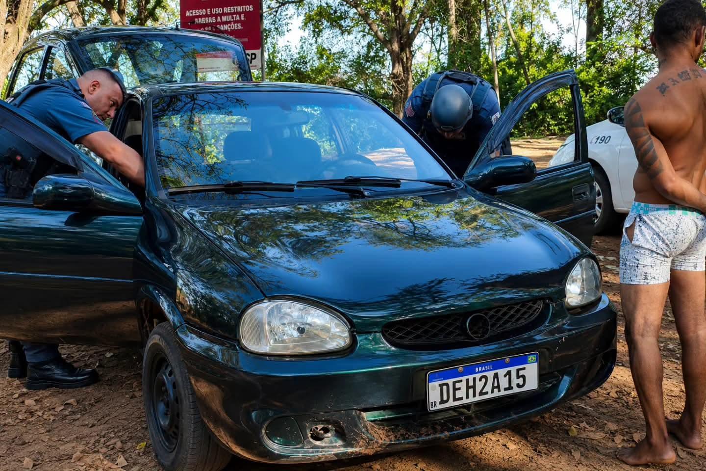 Polícia Militar recupera veículo e prende suspeito do furto na rampa do bairro Beira Rio em Castilho (SP)