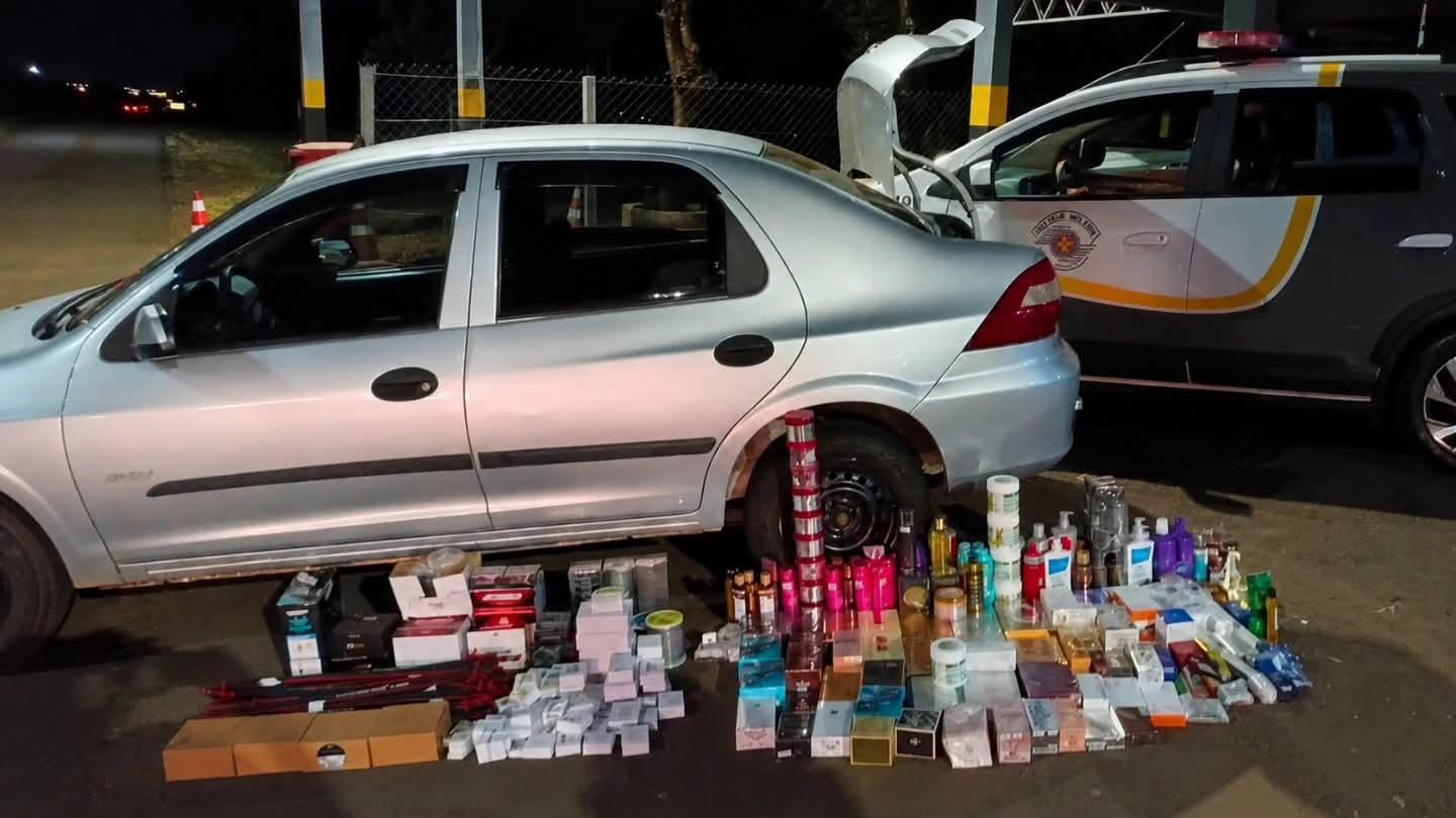 Polícia Militar Rodoviária apreende diversas mercadorias estrangeiras sem nota fiscal em rodovia em Castilho (SP)