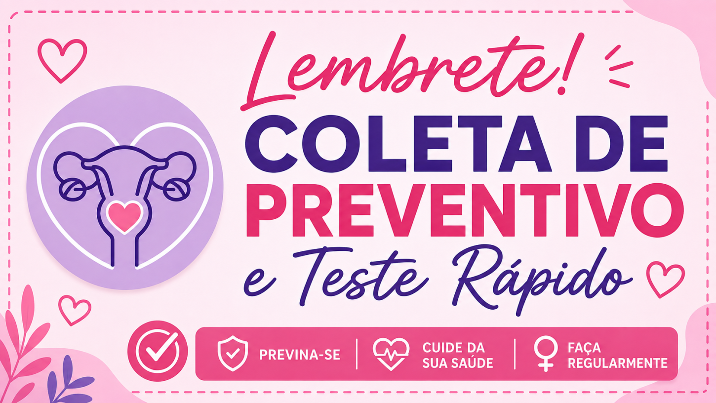 UBS Alípio em Castilho promove coleta de preventivo e testes rápidos no dia 5 de setembro
