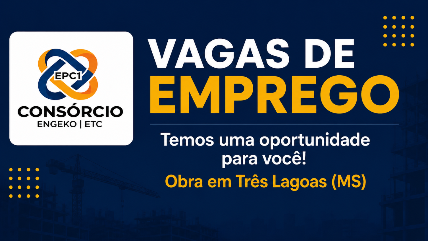 Consórcio Engeko abre processo seletivo para contratação de trabalhadores em Andradina e região